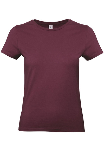 Resized mundaka  eco women camiseta personalizada textilo burgundy