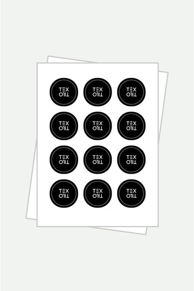 Hoja etiquetas circulares