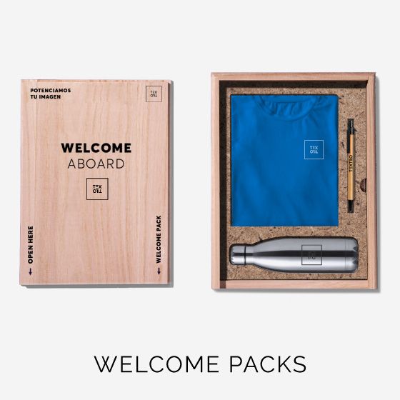 Welcome packs personalizados textilo 3